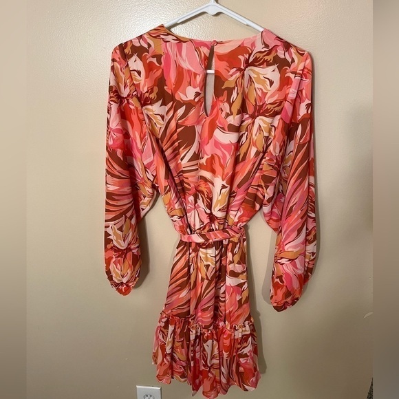 Flying Tomato Orange Ruffle Bottom Dress Sz M NWOT - Picture 5 of 8